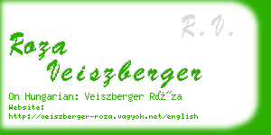 roza veiszberger business card